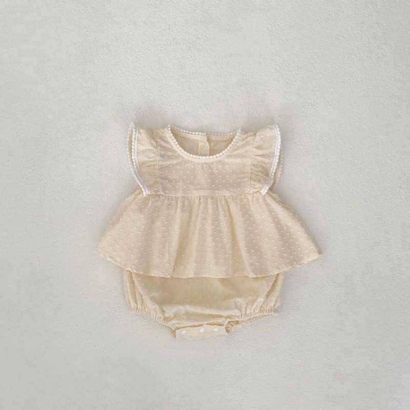 Solid Color Triangle Rompers Princess Dress - Image 8