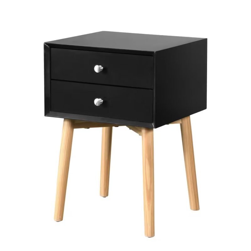 Mid-Century Modern Storage Cabinet Table With 2 Drawers - Image 5