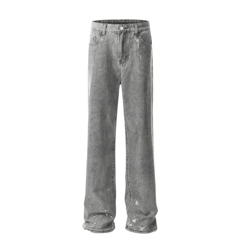 Fashion Retro Washed Jeans Men - Image 2