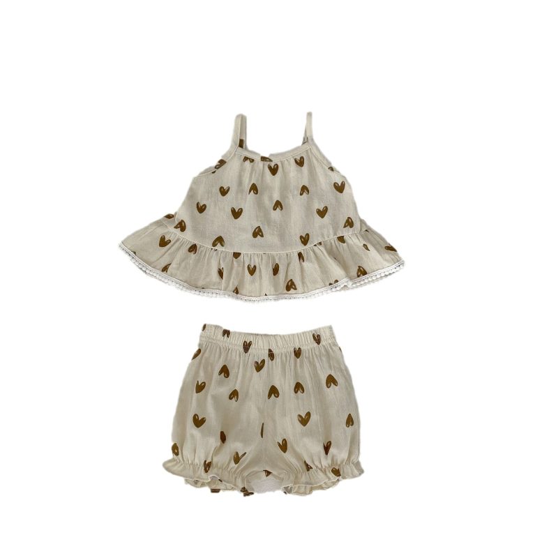 Baby Cute Heart Shape Pieces Suit - Image 6