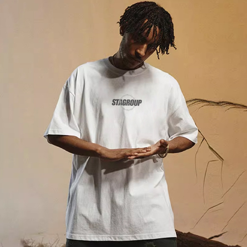 Summer Retro American Short-sleeved T-shirt Men