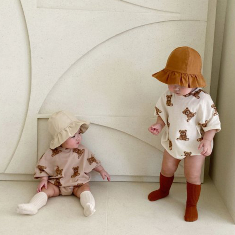 One-piece Teddy Bear Girl's Fashionable Suit