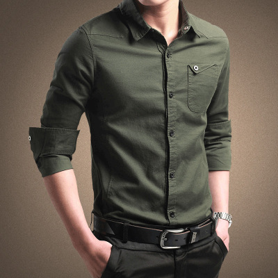 Long Sleeve Pure Cotton Spun Shirt