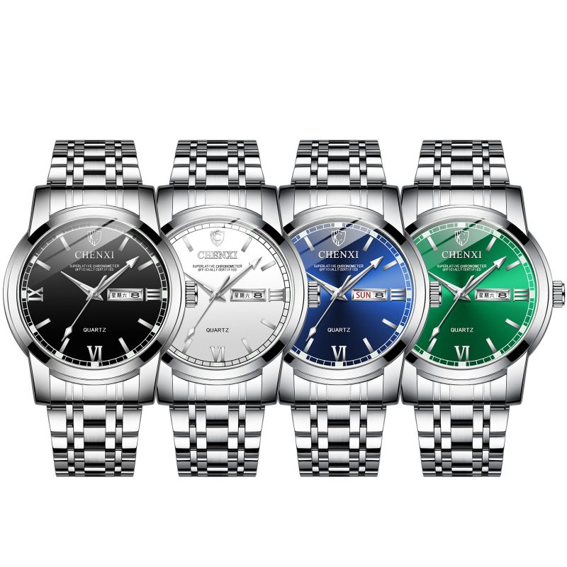Double Calendar Luminous Waterproof Positive Watch - Image 4