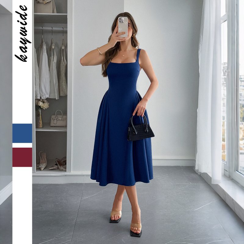 Simple Camisole A Line Leisure Dress - Image 4