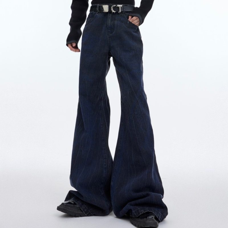 Retro Micro Flare Jeans For Men - Image 2