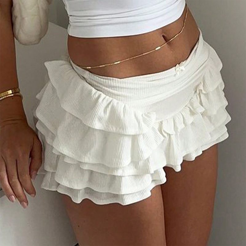 Bohemian Vacation Ruffled High Waist Skirt