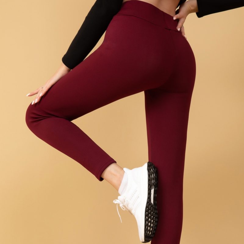 High Waist Cashmere Leggings For Women - Image 4