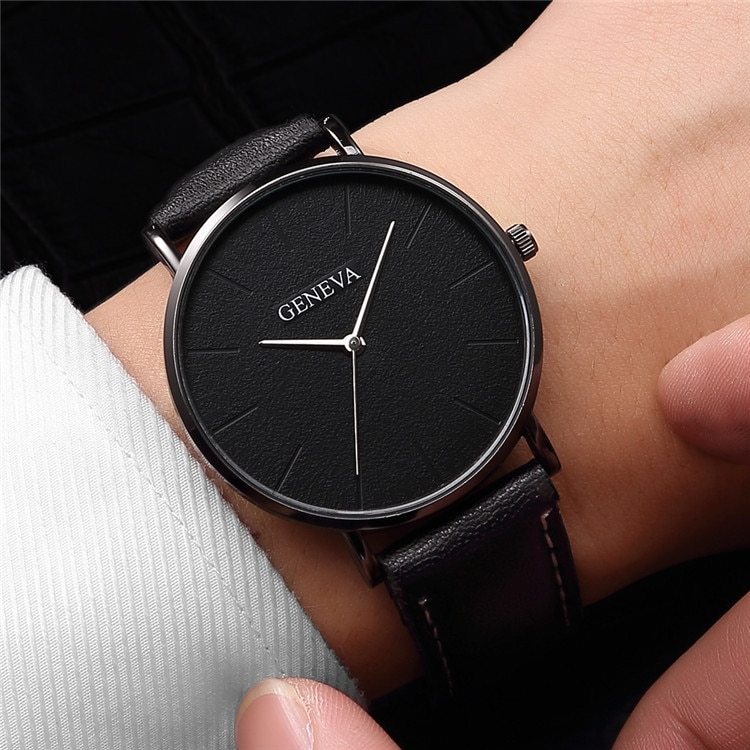 Geneva Lether Strap Watch