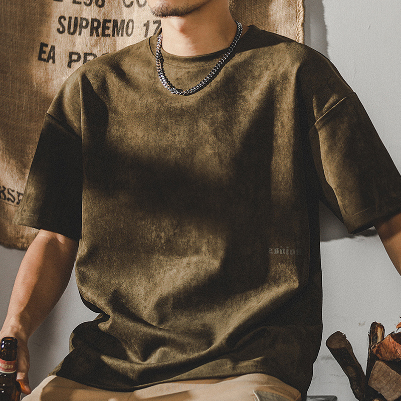 Heavy Retro Washed Short-sleeved T-shirt