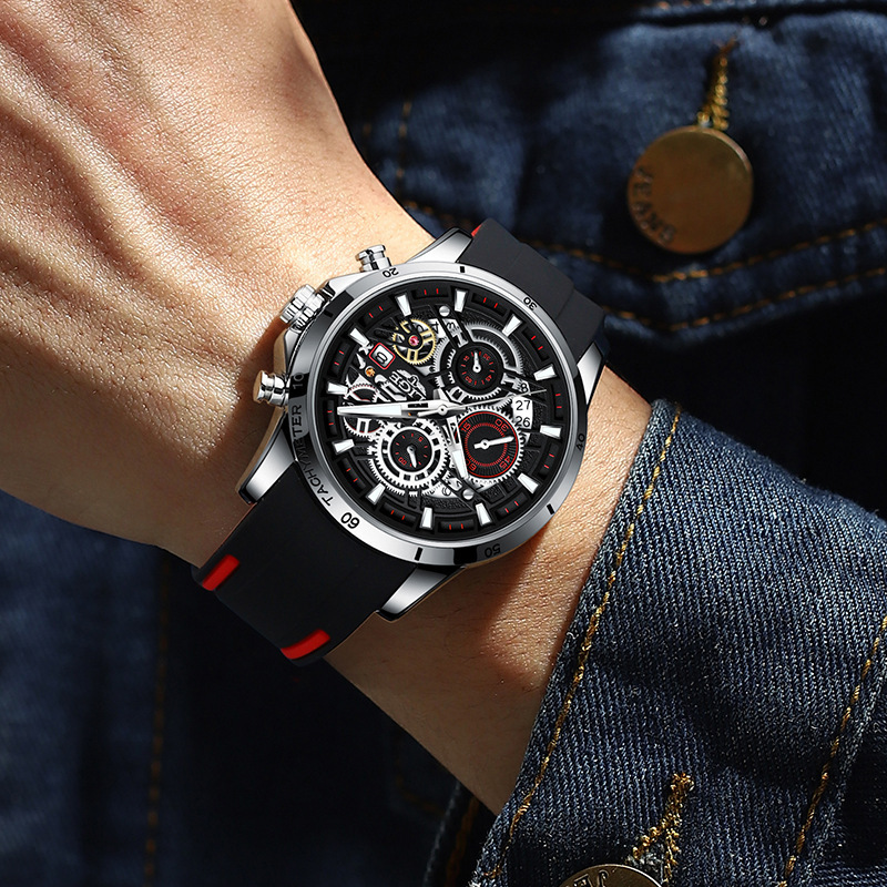Multifunctional Skeleton Quartz Design Watch