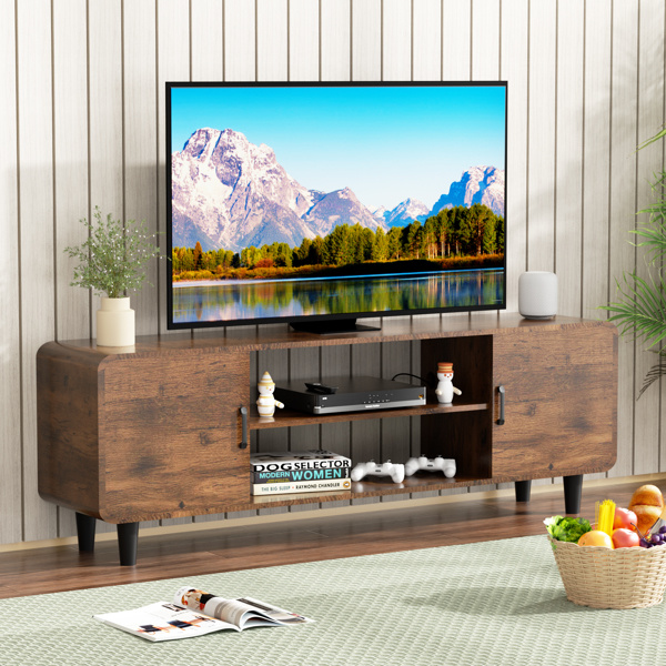 Rounded Corner Design TV Stand