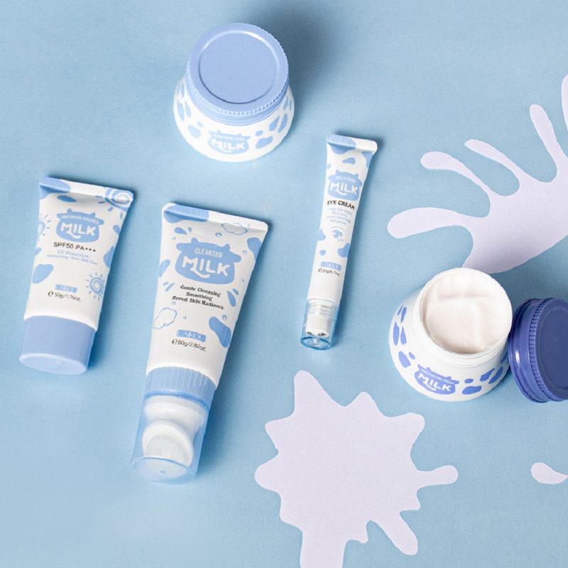 5-piece Milk Moisturizing Facial Care Suit