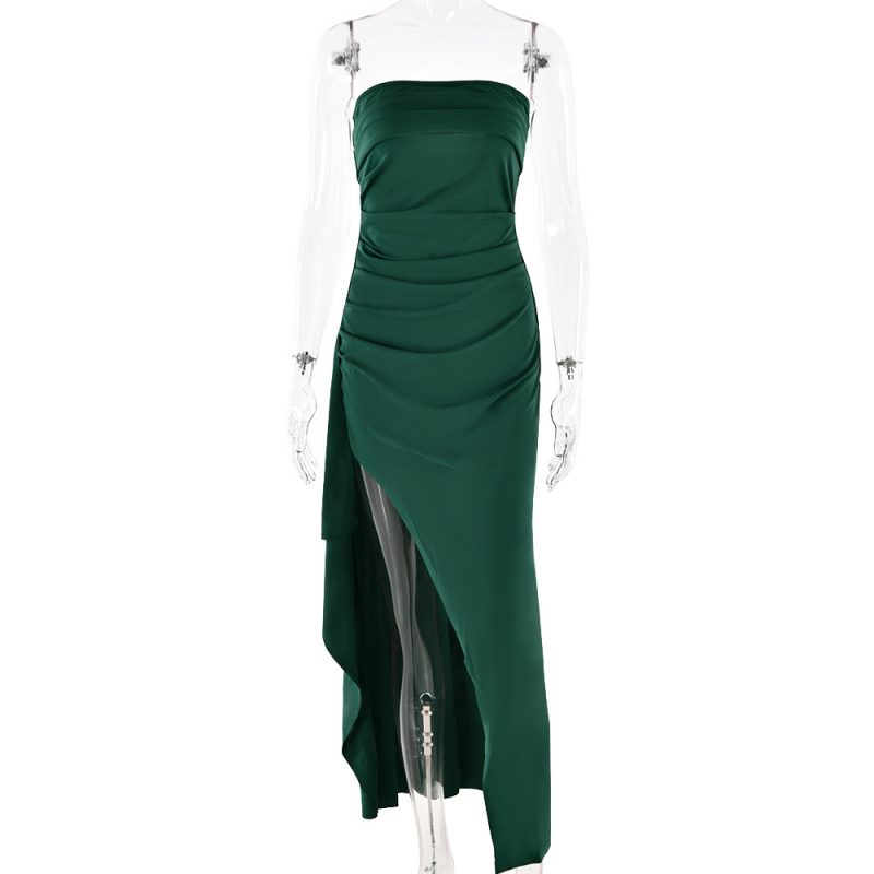 Backless Neck Strapless Evening Long Gown Dress - Image 4