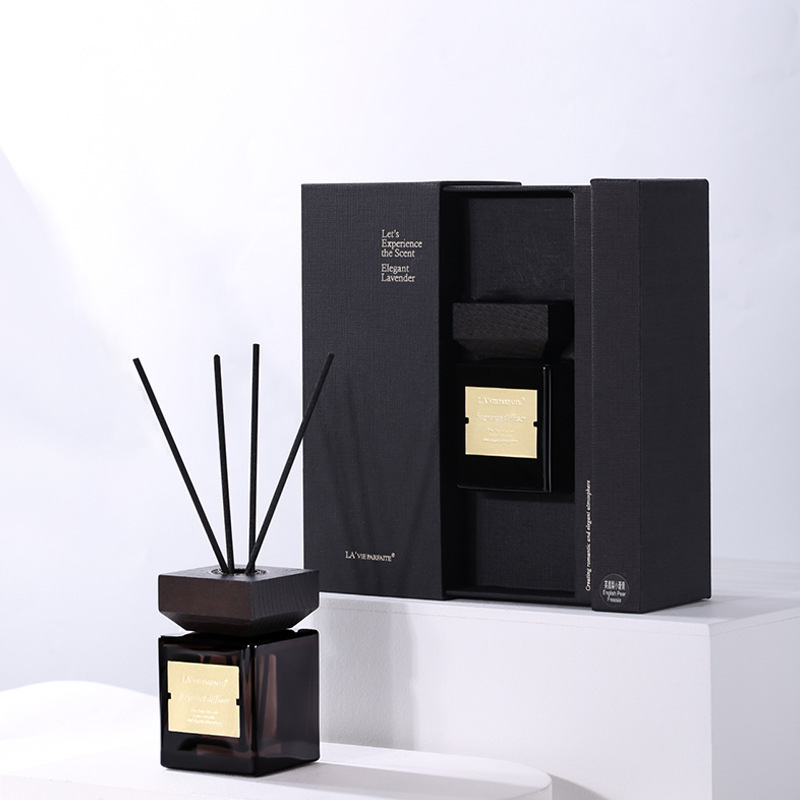 Wooden Lid Rattan Reed Diffuser Oil