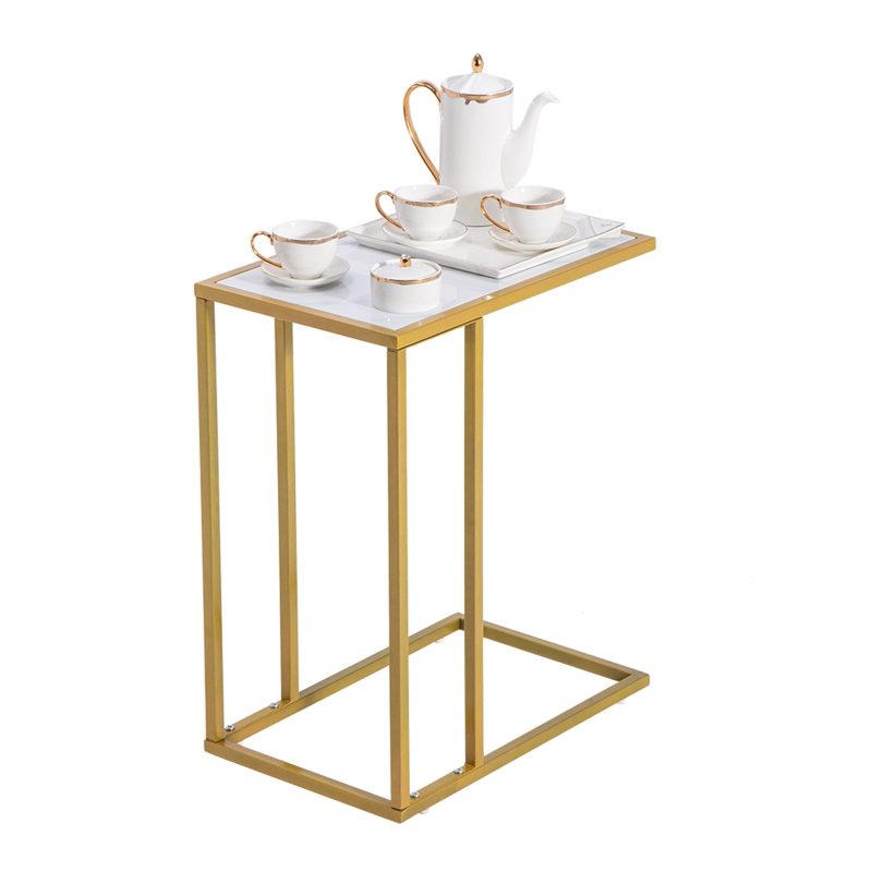 White Marble Side Table - Image 8