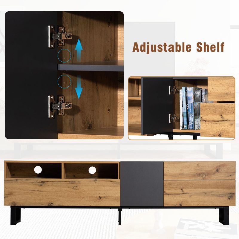 Double Storage Modern TV Stand - Image 8