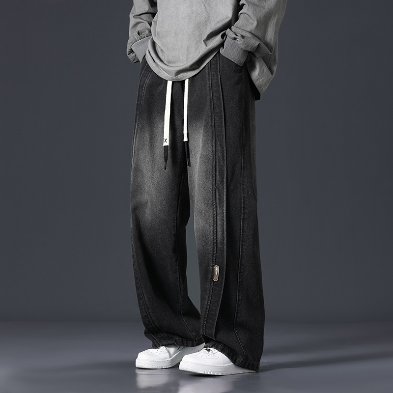 Oversized Retro Patchwork Pant