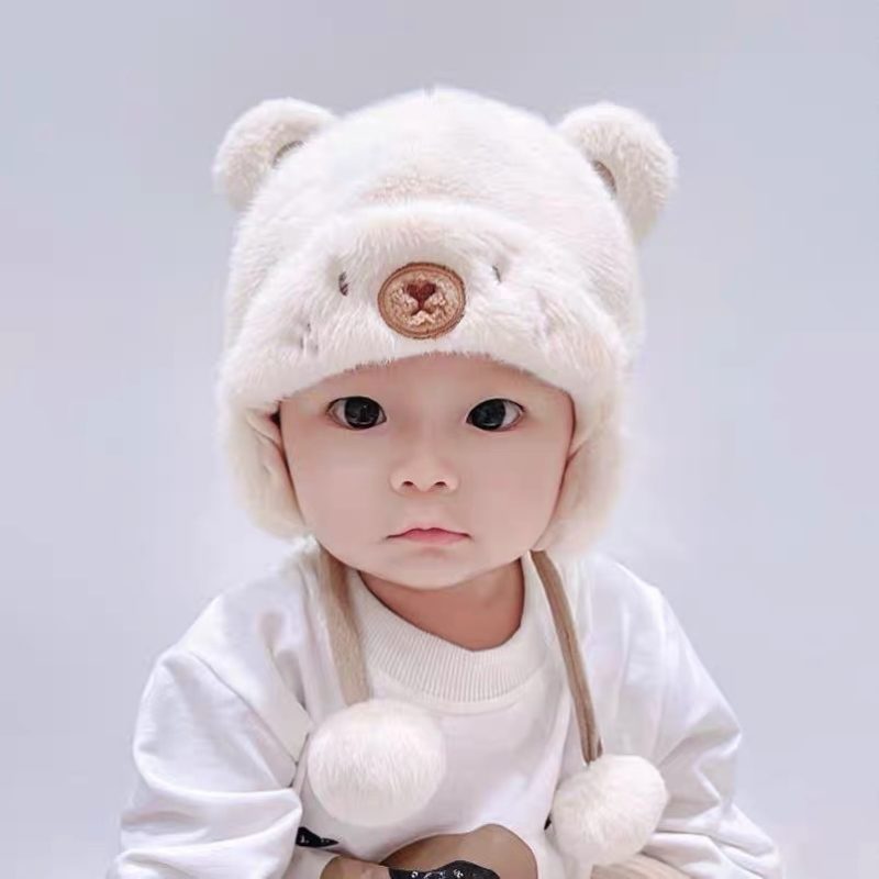 Baby Cute Plush Warm Earflaps Cap - Image 6