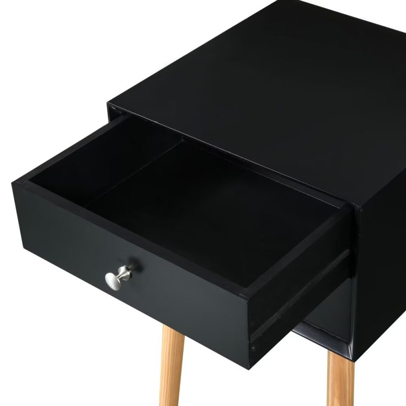 Mid-Century Modern Storage Cabinet Table With 2 Drawers - Image 8