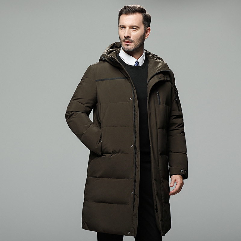 Long Padded Down Jacket for Men