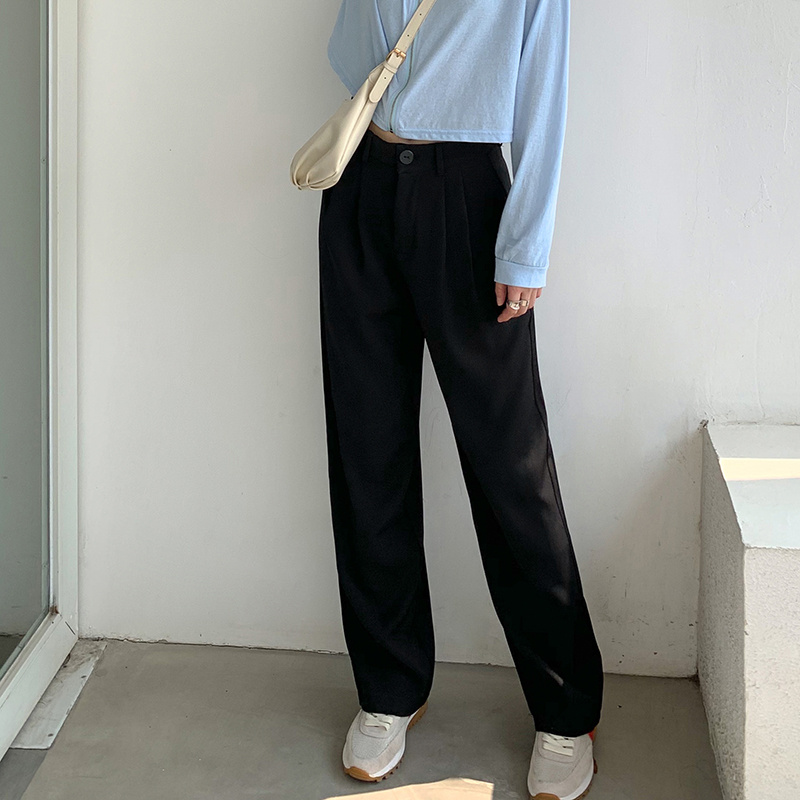 Straight Thick Mopping Pant Trousers