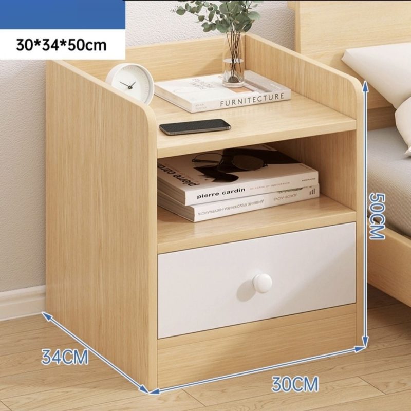 Crevice Simple Modern Bedside Table - Image 2