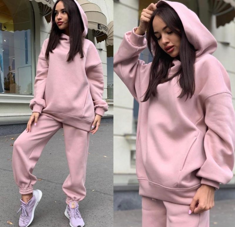 Women's Loose Hooded Sportswear Suit