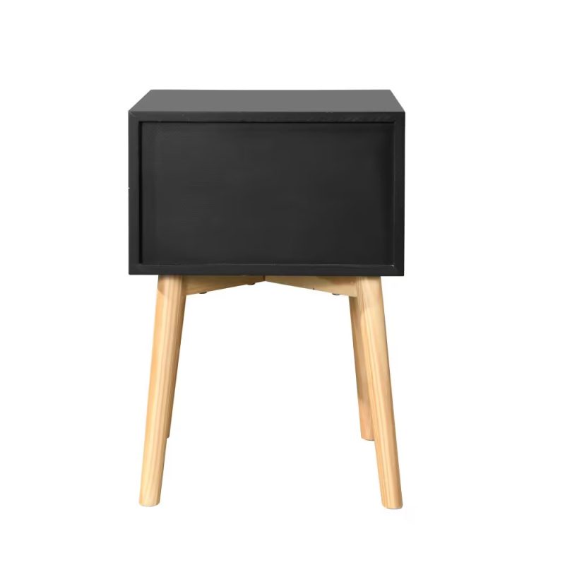 Mid-Century Modern Storage Cabinet Table With 2 Drawers - Image 2