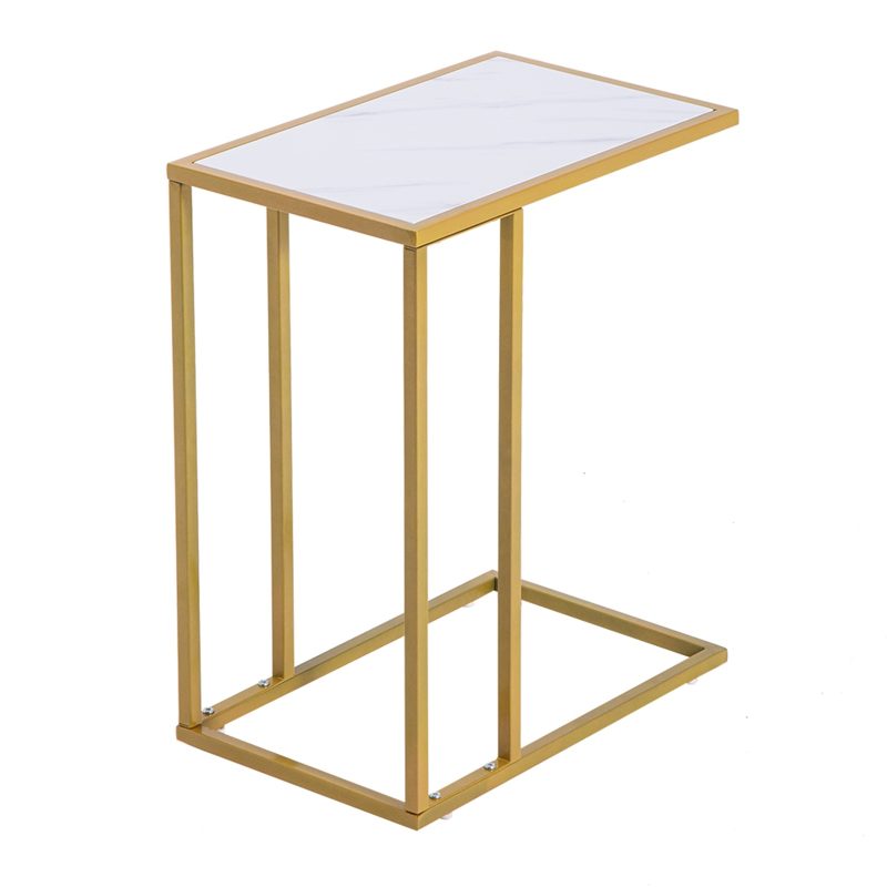 White Marble Side Table - Image 4