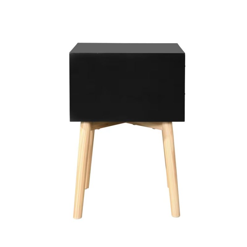 Mid-Century Modern Storage Cabinet Table With 2 Drawers - Image 6