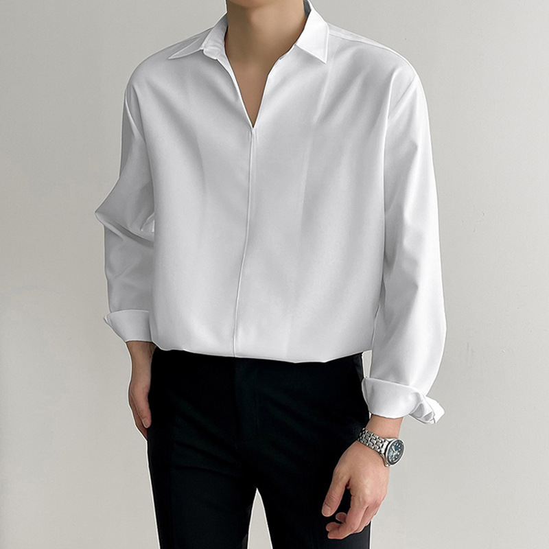 Casual Loose Lapels Men Shirt