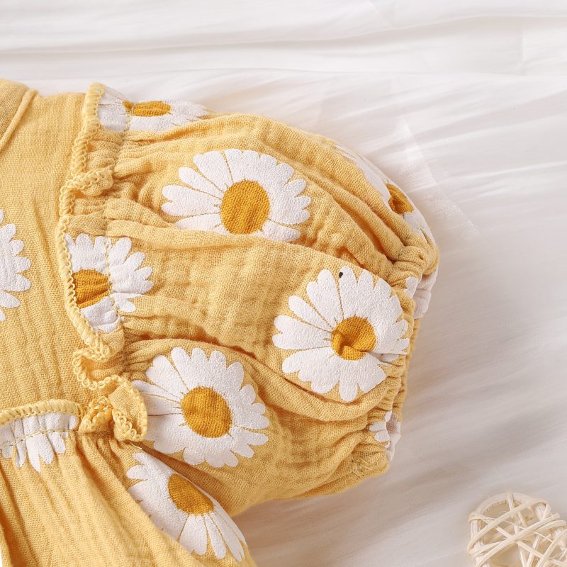 Summer Cheerful Floral Infant Baby Rompers - Image 5
