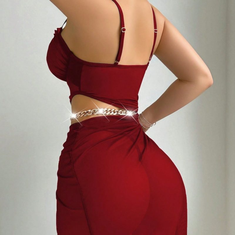 Top With Slit Skirt Lingerie - Image 6