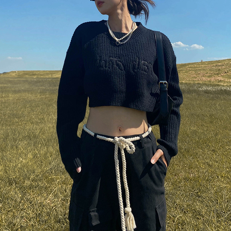 Women's Unique American Retro Slim Knitwear