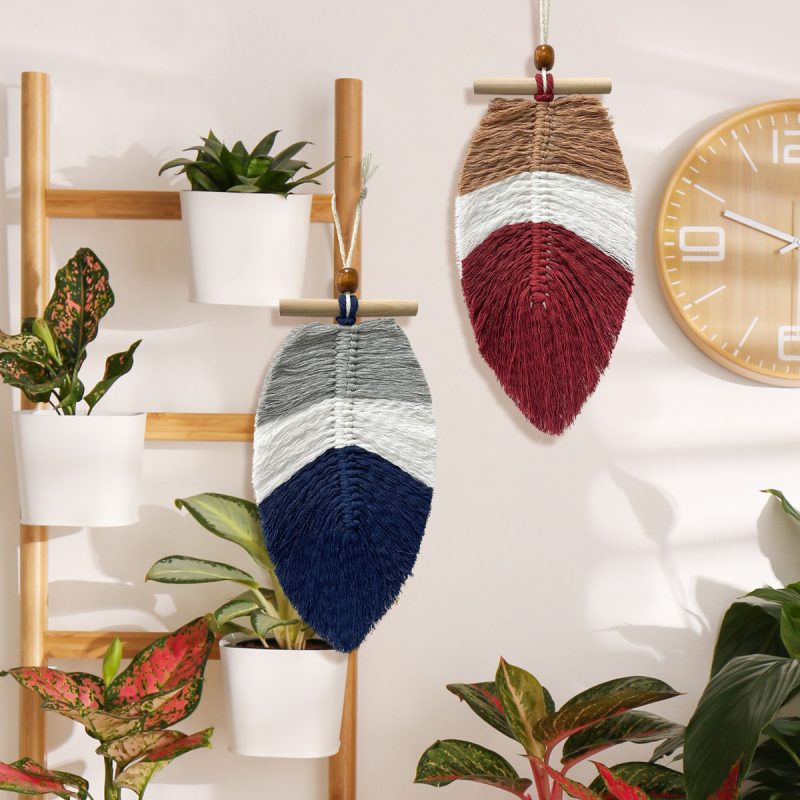 Bohemian Woven Leaf Wall-mounted Ornaments - Image 5