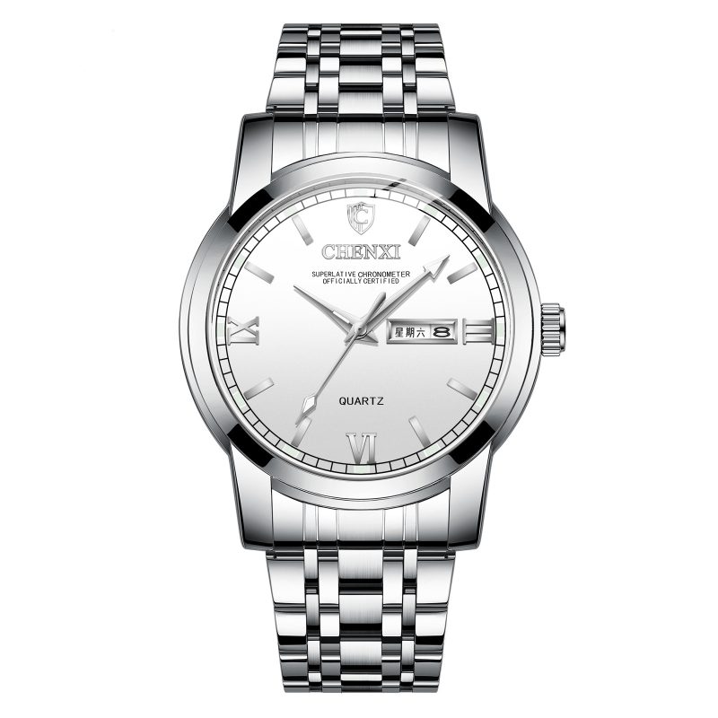Double Calendar Luminous Waterproof Positive Watch - Image 3