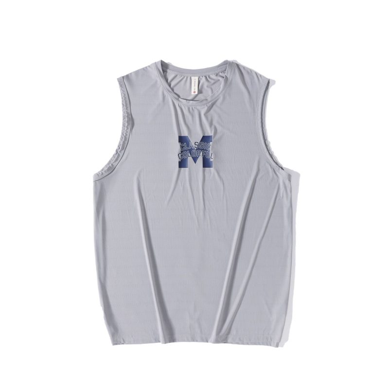 Summer Letter Print Sleeveless Men T-shirt - Image 2