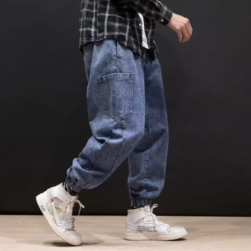 Vintage Washed Cargo Baggy Pants - Image 4