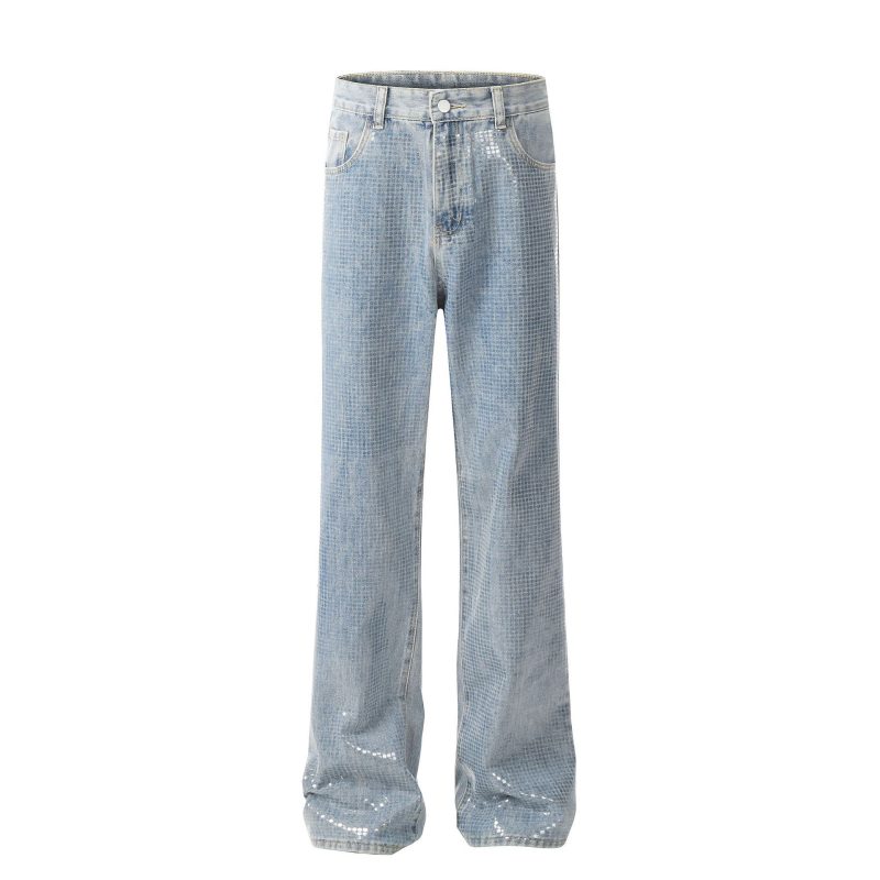 Fashion Retro Washed Jeans Men - Image 4