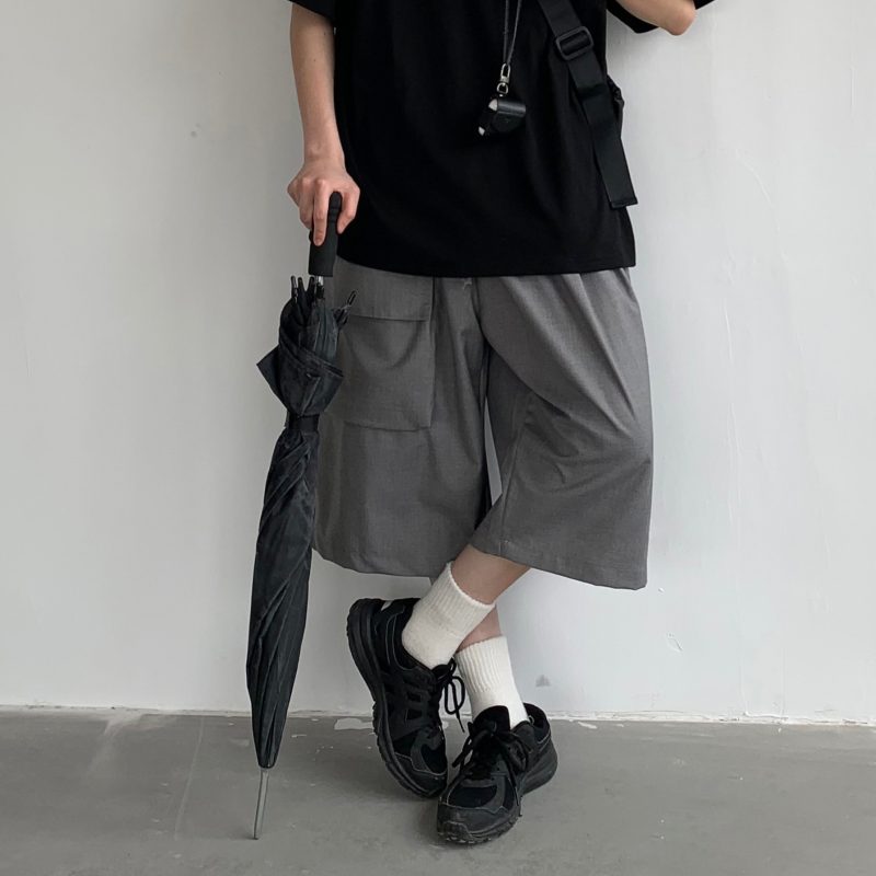 Simple Retro Loose Breathabe Shorts - Image 7