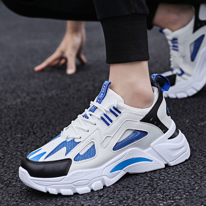 Non Slip White Men Jogging Shoes