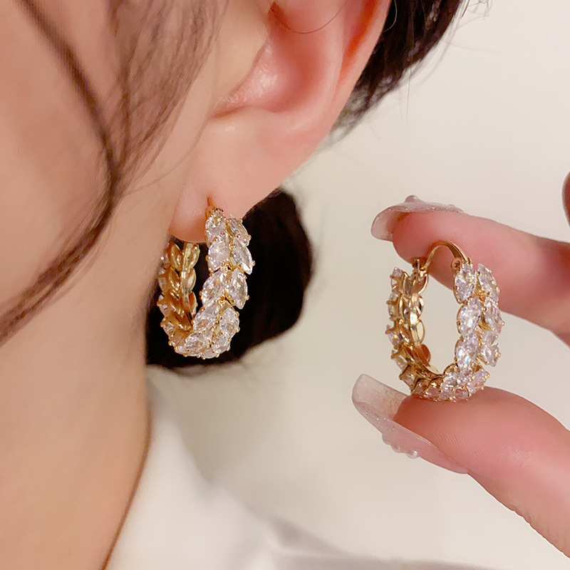 Zircon Wheat Earring