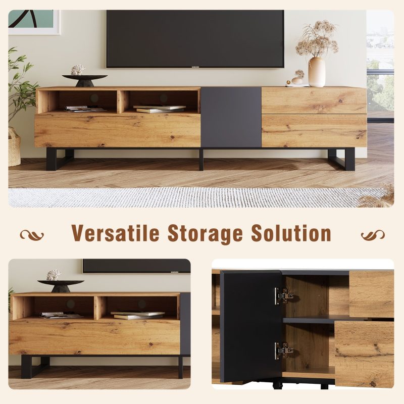Double Storage Modern TV Stand - Image 7