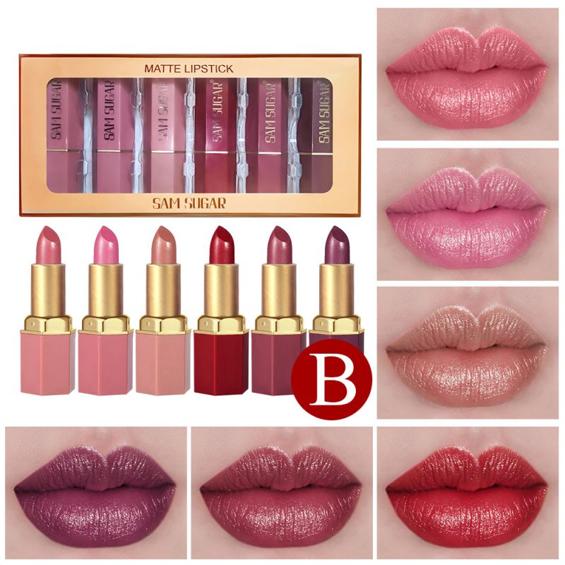 6-piece Pearl Velvet Lipstick Set - Image 3
