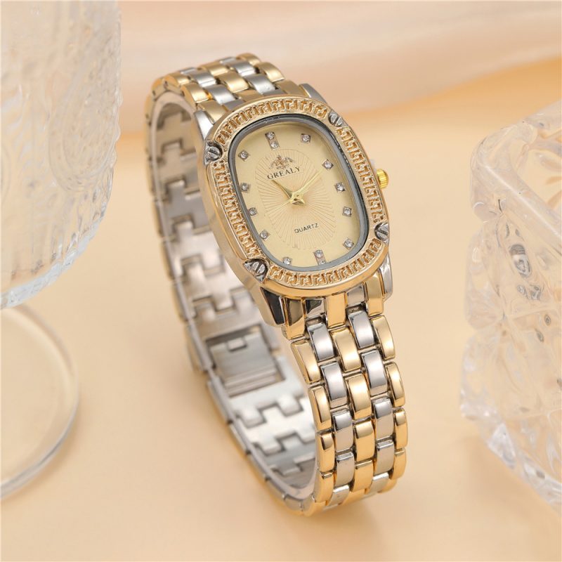 Luxury Multi-color Oval Dial Watch - Image 8