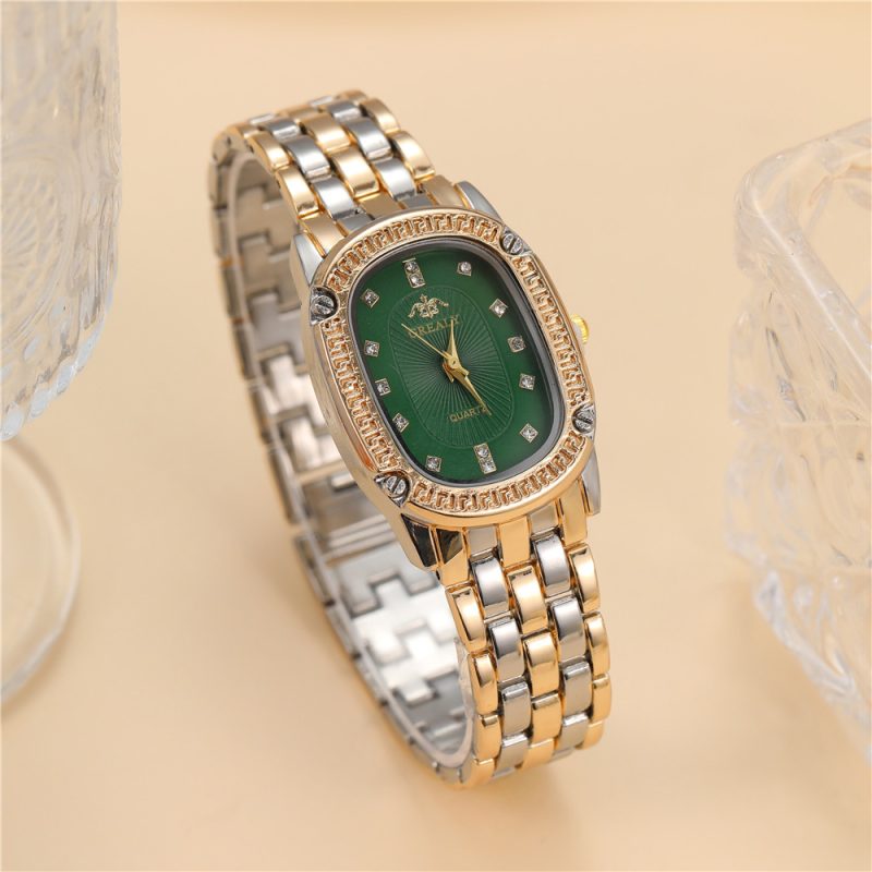 Luxury Multi-color Oval Dial Watch - Image 3