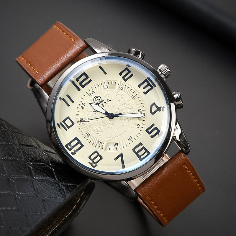 Digital Dial Men's Quartz Belt Watch