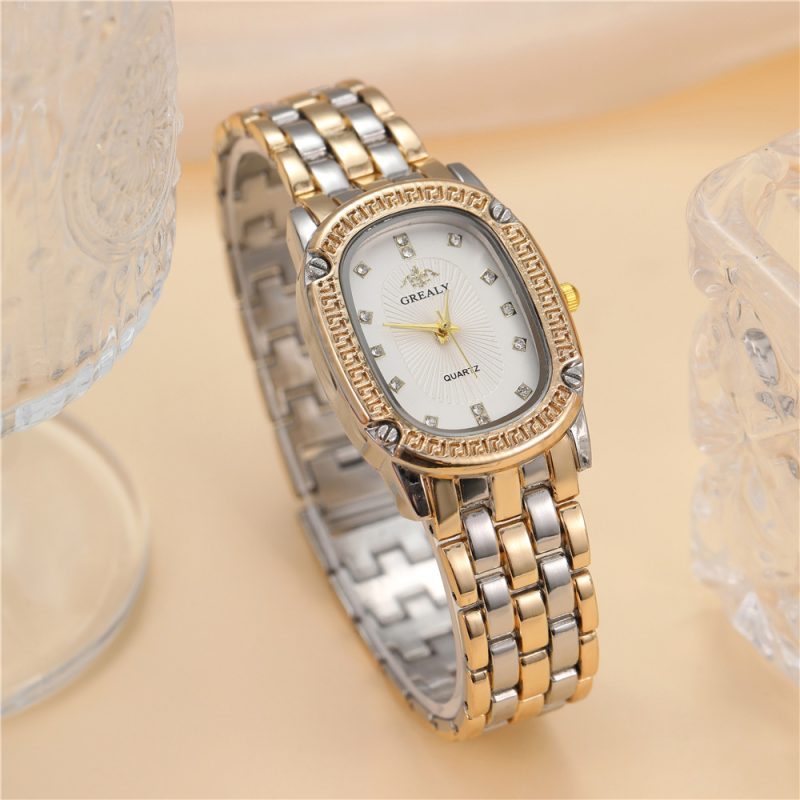 Luxury Multi-color Oval Dial Watch