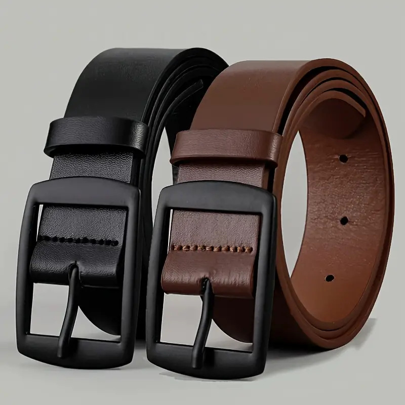 Casual Men Business Trousers Jeans Belt